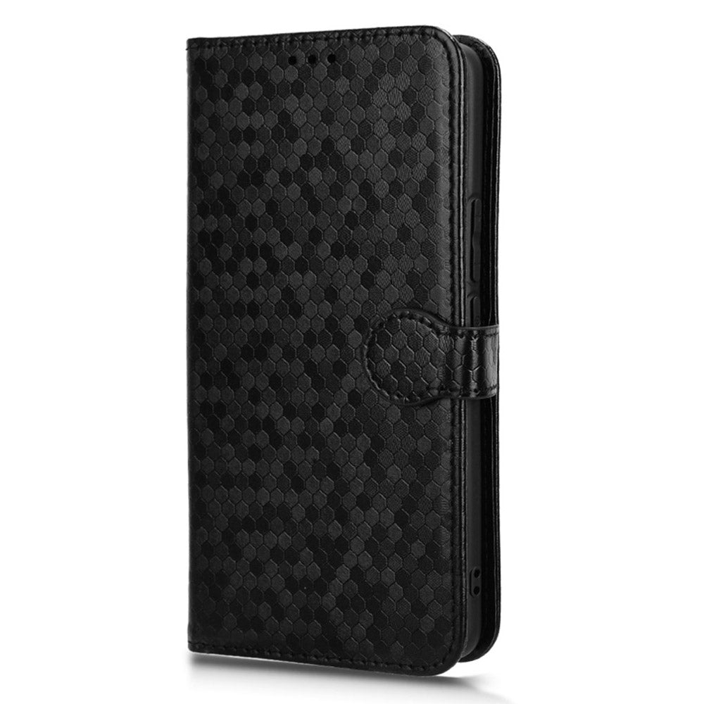 For Realme 12+ 5G Case Dots Imprinted PU Leather Mobile Phone Cover with Viewing Stand For Realme 12+ 5G Case Dots Imprinted PU Leather Mobile Phone Cover with Viewing Stand